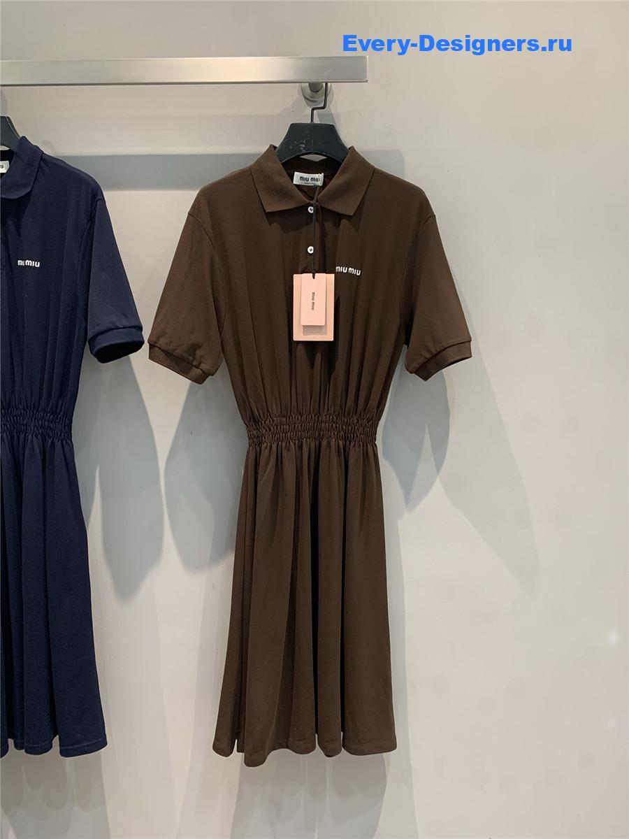 Miu Miu Cocoa Brown Mini-Dress