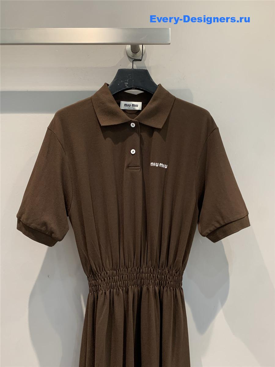 Miu Miu Cocoa Brown Mini-Dress