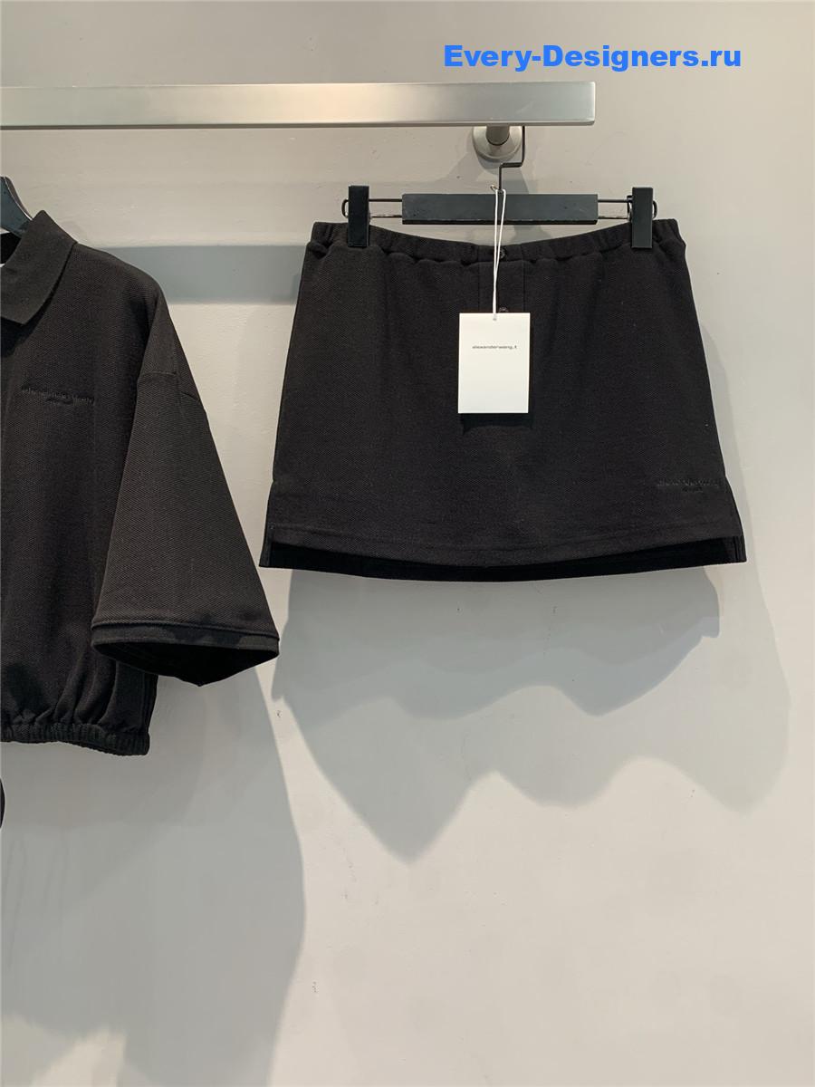 A1exa*der wang black mini skirt