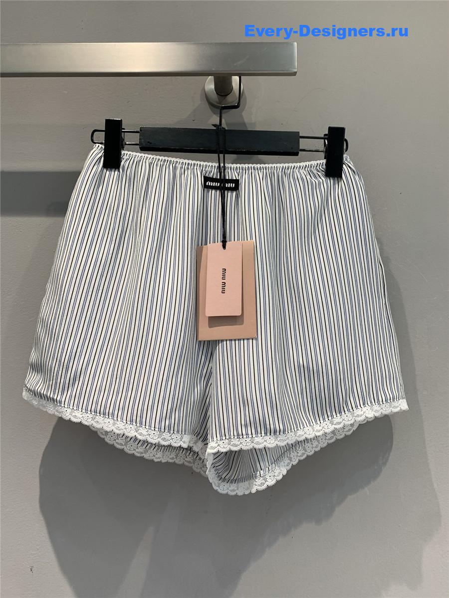 Miu Miu Crepe de Chine Boxer Shorts