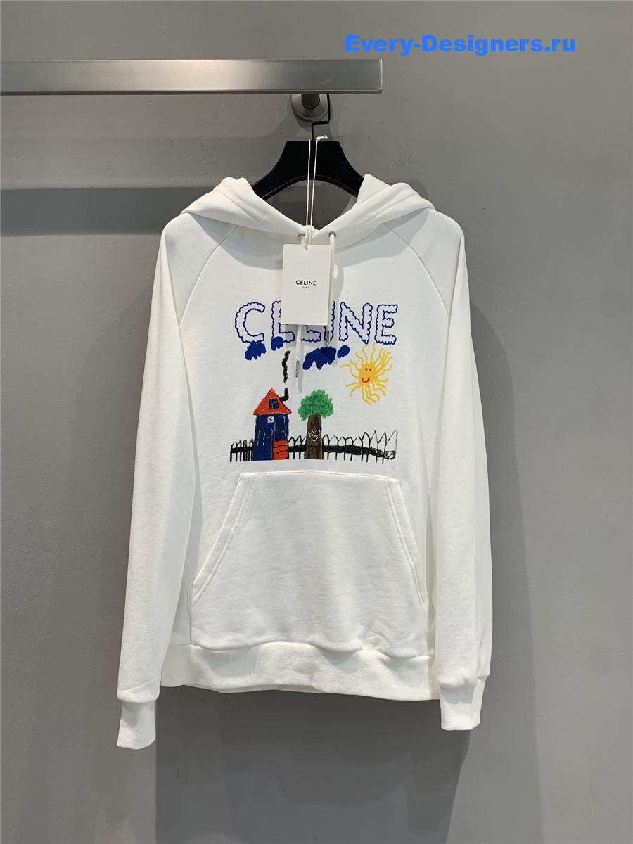 Ce1i*e white printed sweatshirt