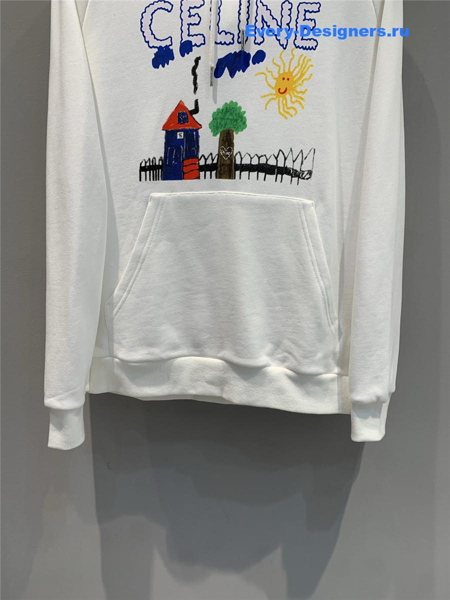 Ce1i*e white printed sweatshirt