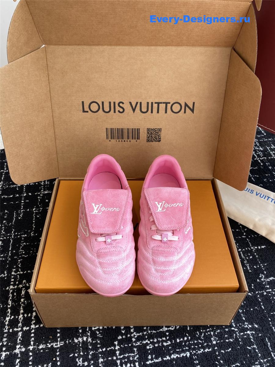 l0vis Vvtt0n pink lv footprint sneakers