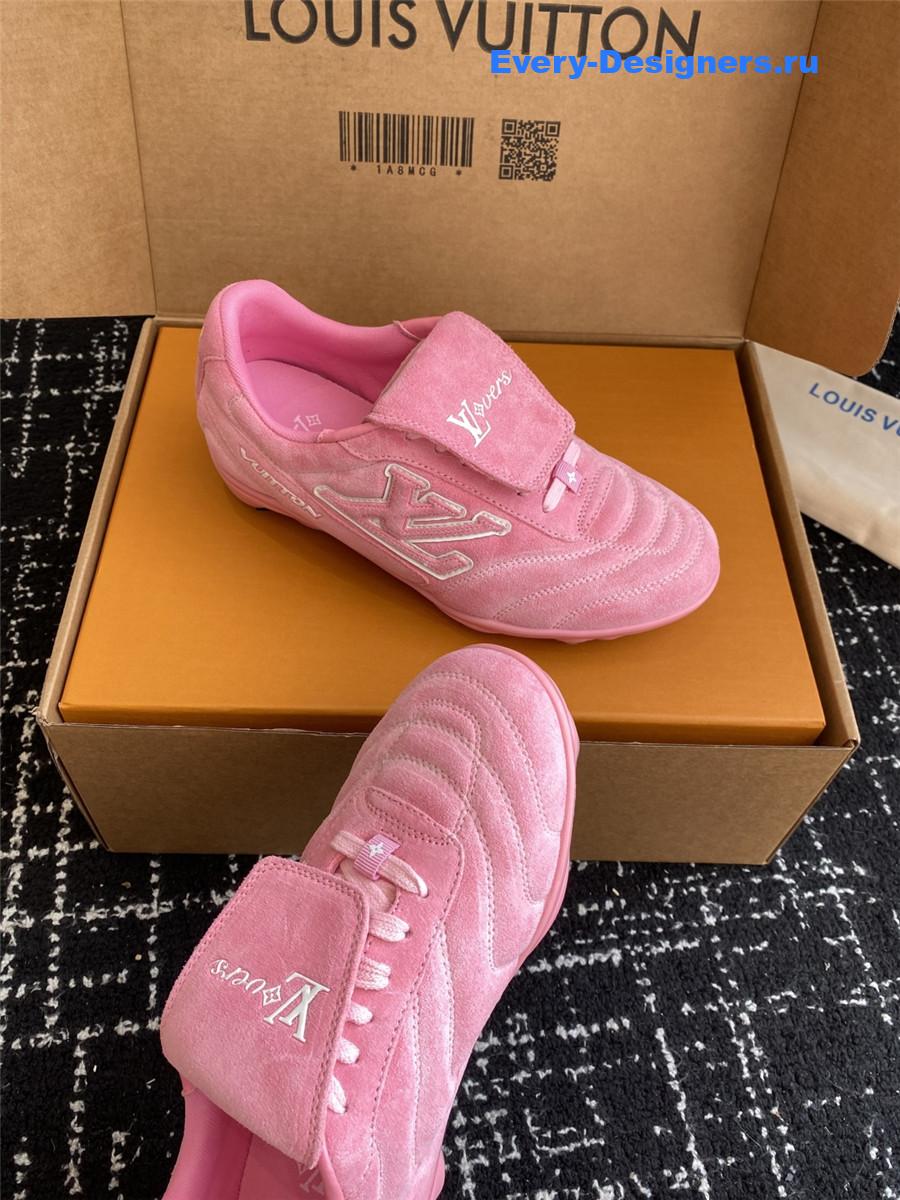 l0vis Vvtt0n pink lv footprint sneakers