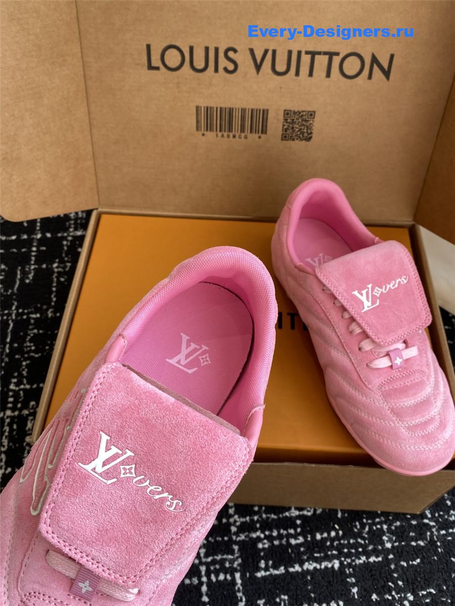 l0vis Vvtt0n pink lv footprint sneakers