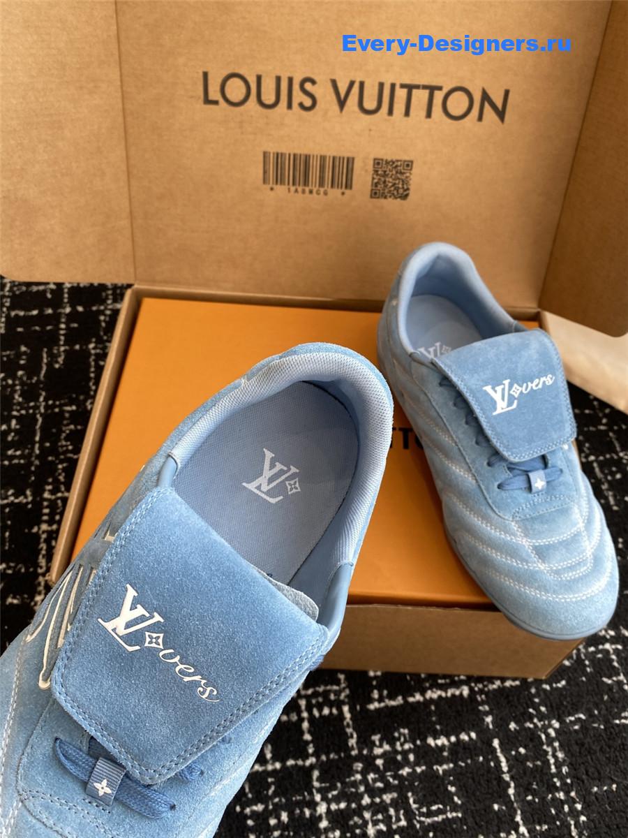 l0vis Vvtt0n blue lv footprint sneakers