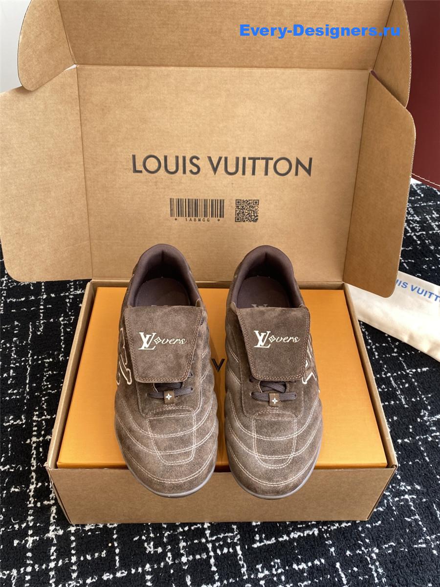 l0vis Vvtt0n lv footprint soccer sneaker in brown
