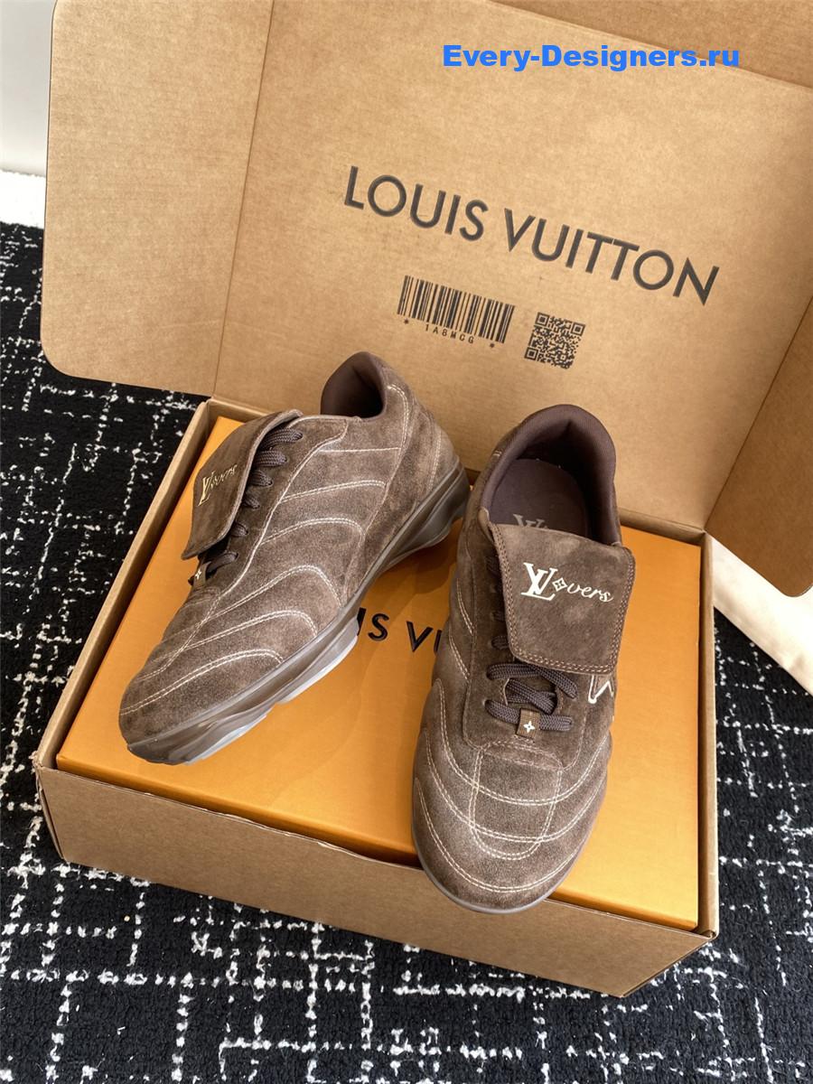 l0vis Vvtt0n lv footprint soccer sneaker in brown