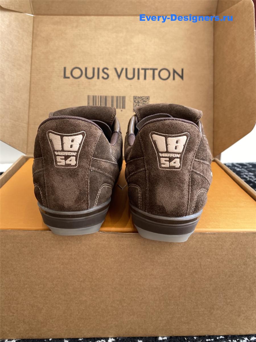l0vis Vvtt0n lv footprint soccer sneaker in brown