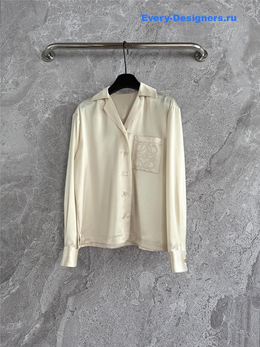 L0ew* pyjama button-up blouse