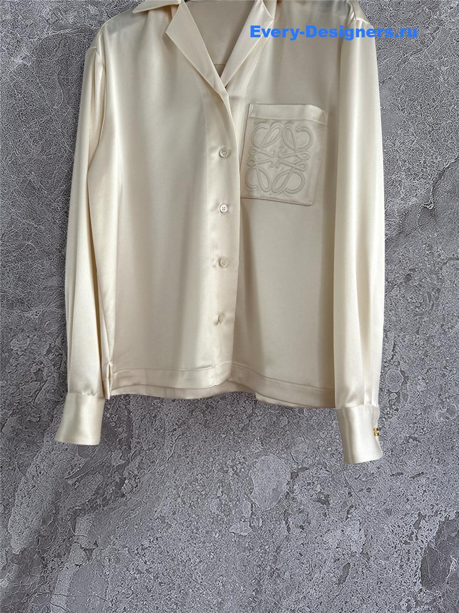 L0ew* pyjama button-up blouse