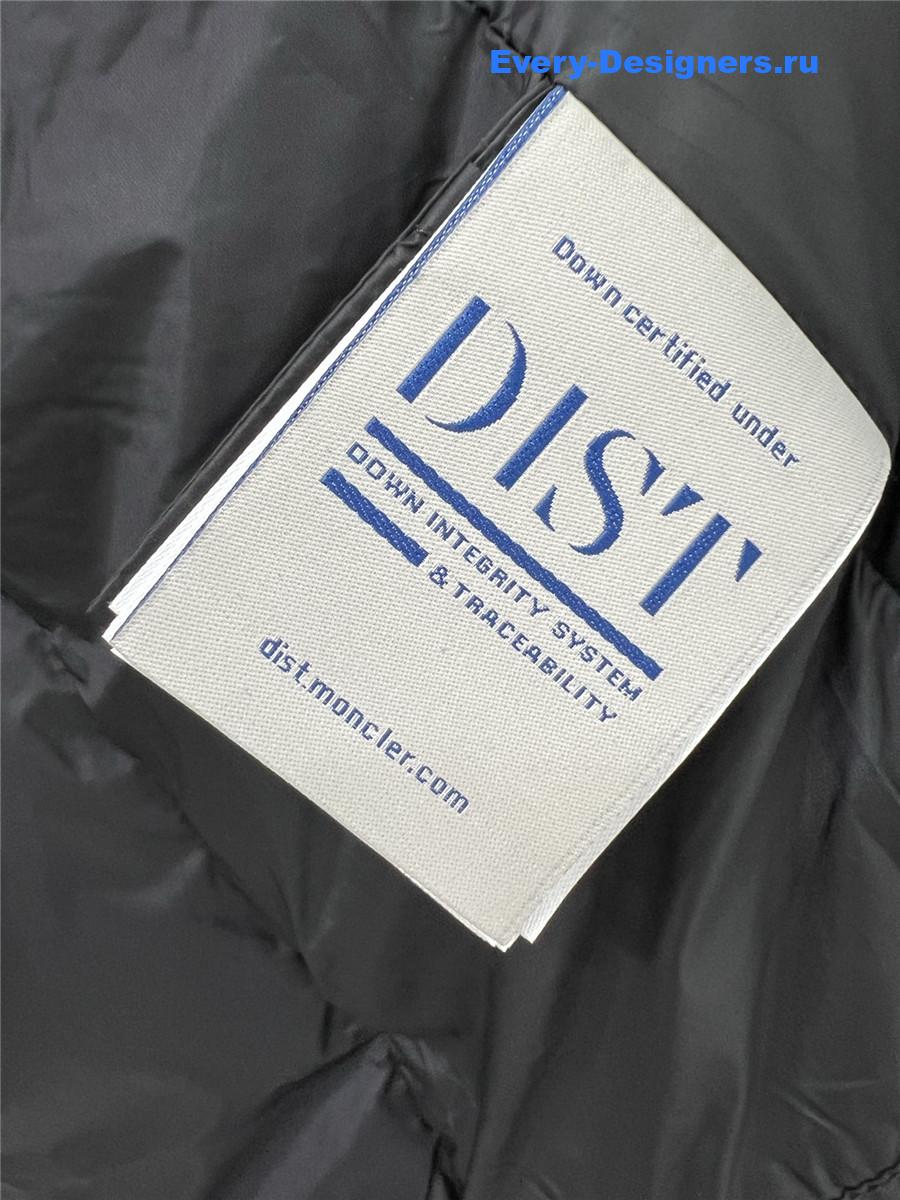 Moncler Black Ribbed-Panel Jacket