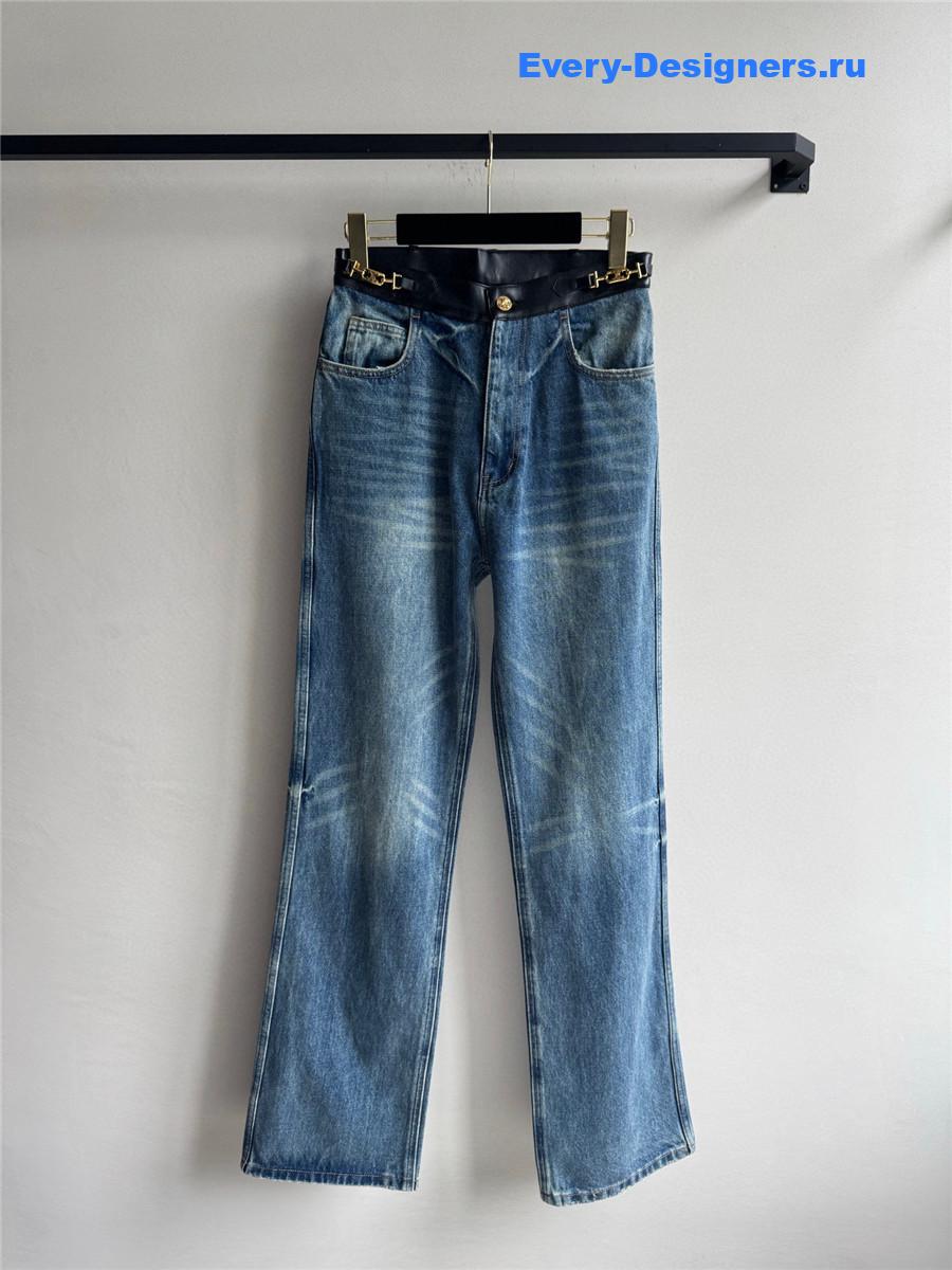 Ce1i*e straight leg jeans in blue