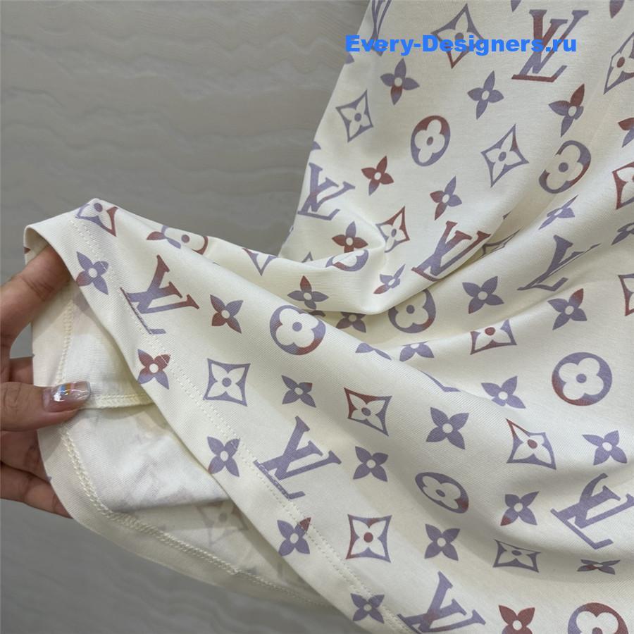 l0vis Vvtt0n lv white navy escale printed t-shirt