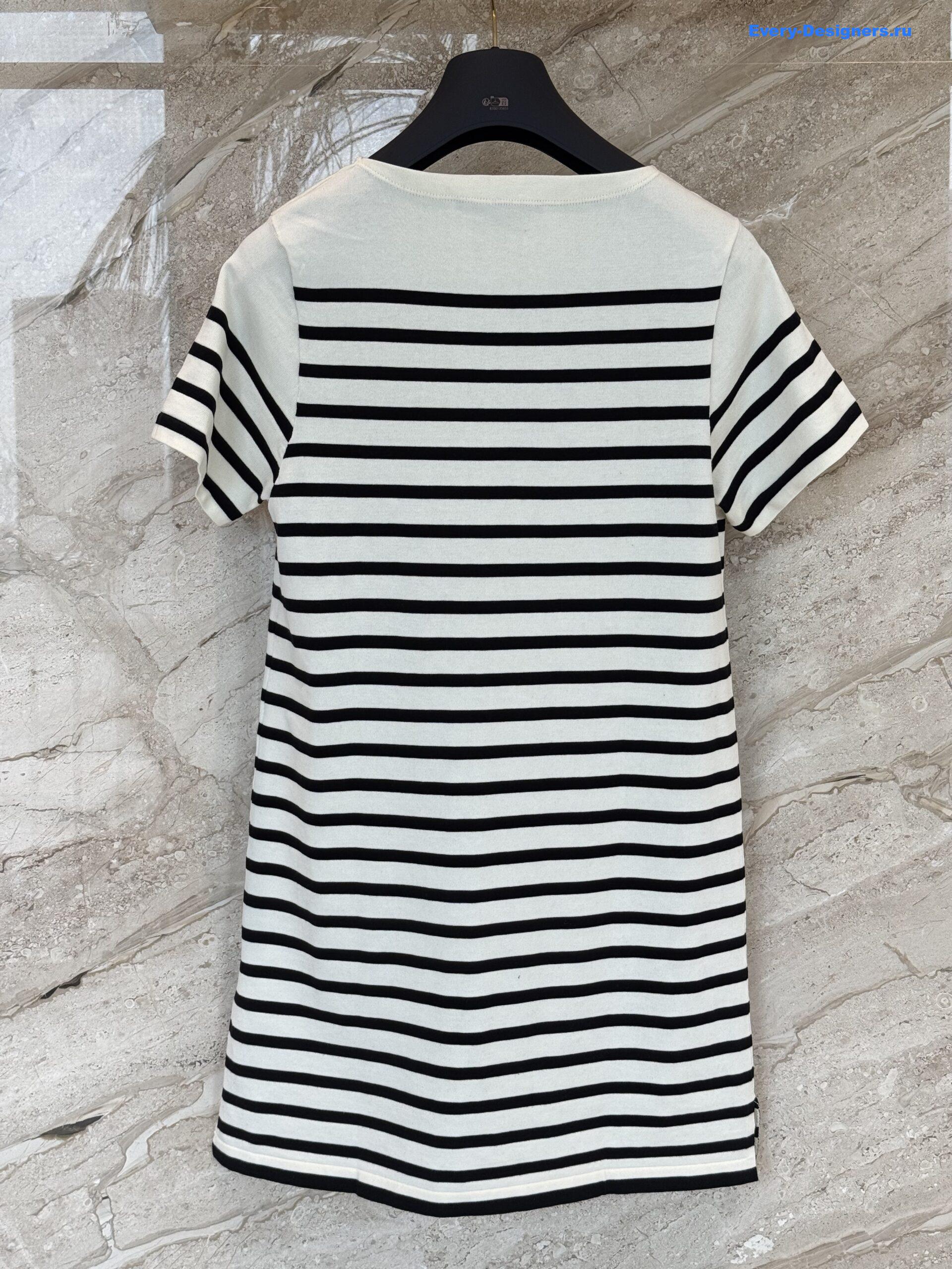 l0vis Vvtt0n signature stripes knit dress