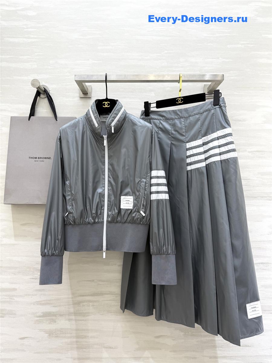 Thom Browne Grey Polyester Suit