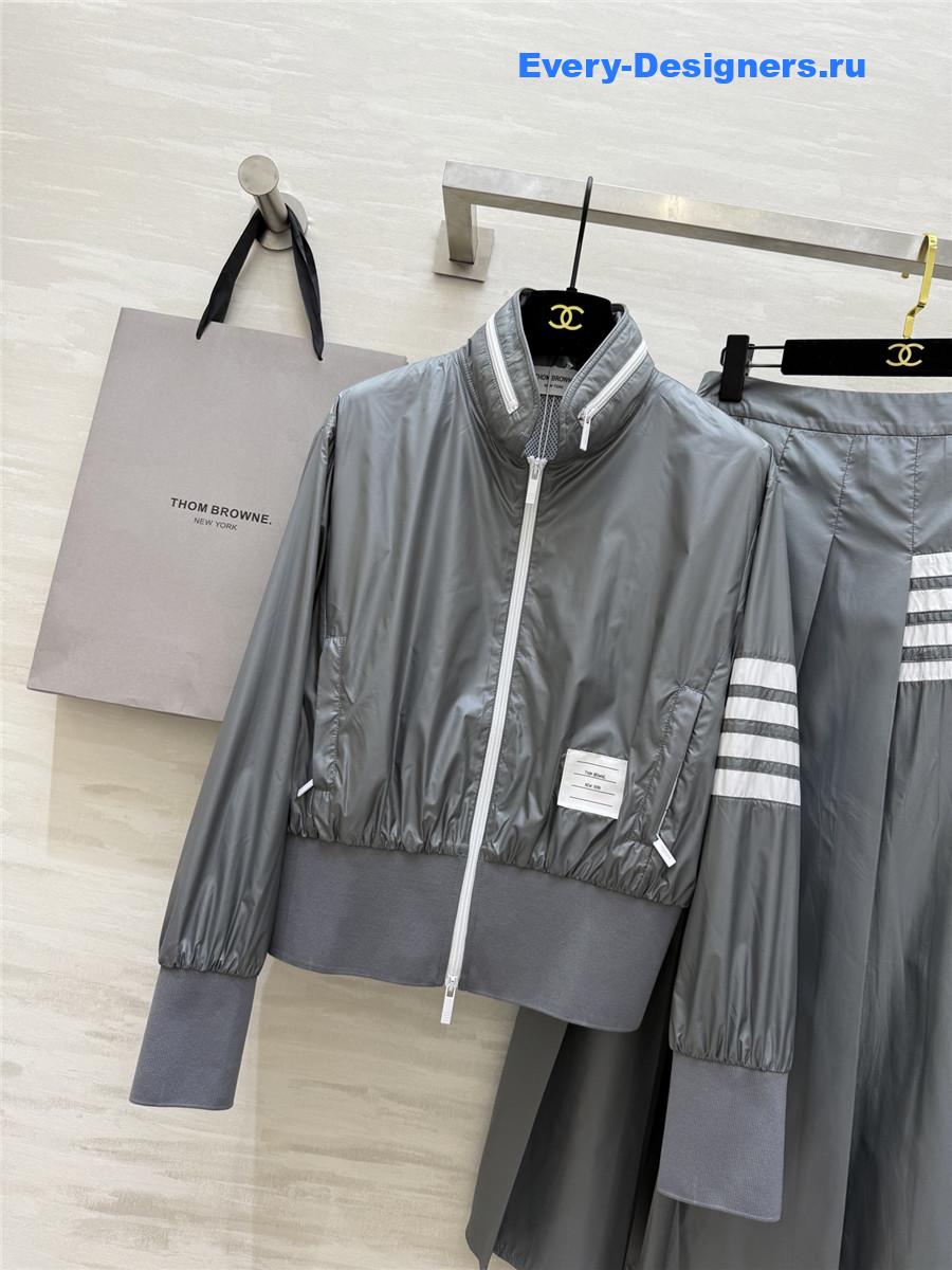 Thom Browne Grey Polyester Suit