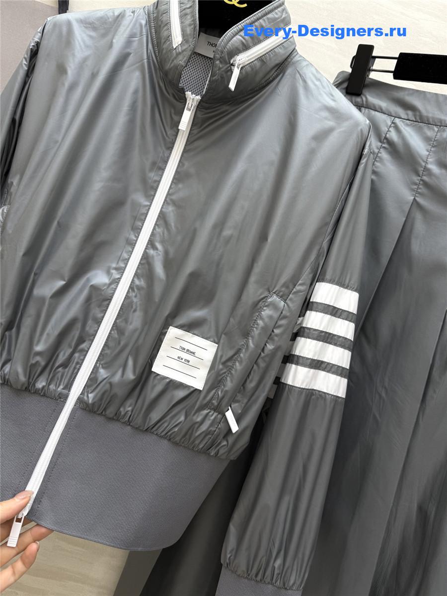 Thom Browne Grey Polyester Suit