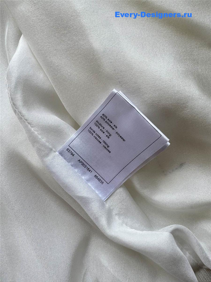 Ch**el topstitched hooded jacket