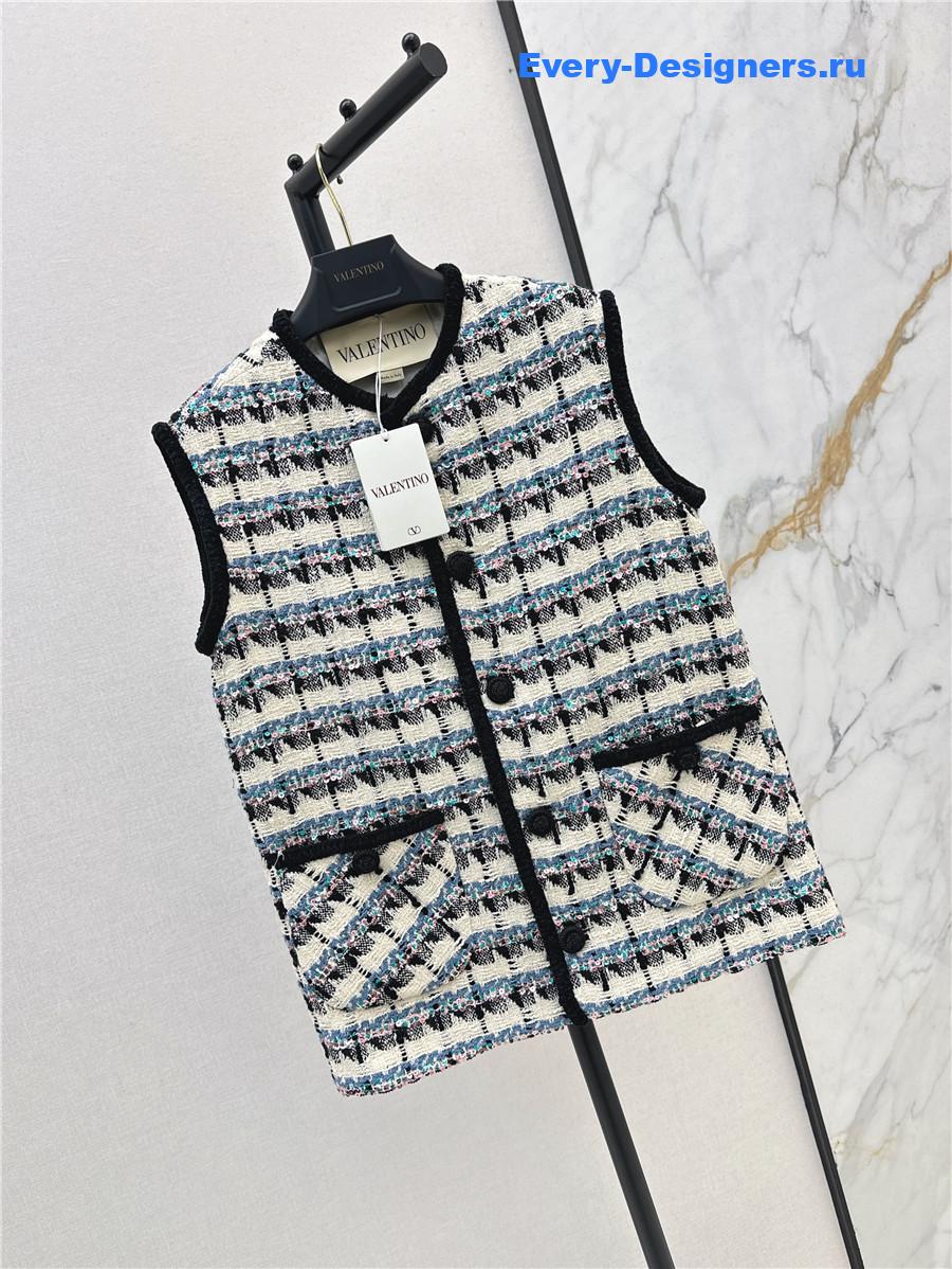 Va1e*ntin0 mossi tweed vest