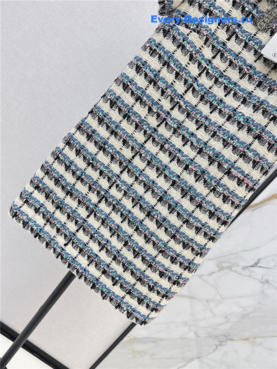 Va1e*ntin0 embellished tweed minidress