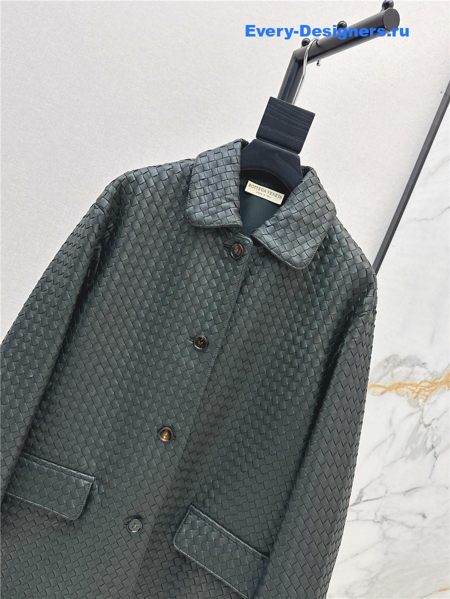 b0tt*ga Ven*ta intrecciato shirt jacket