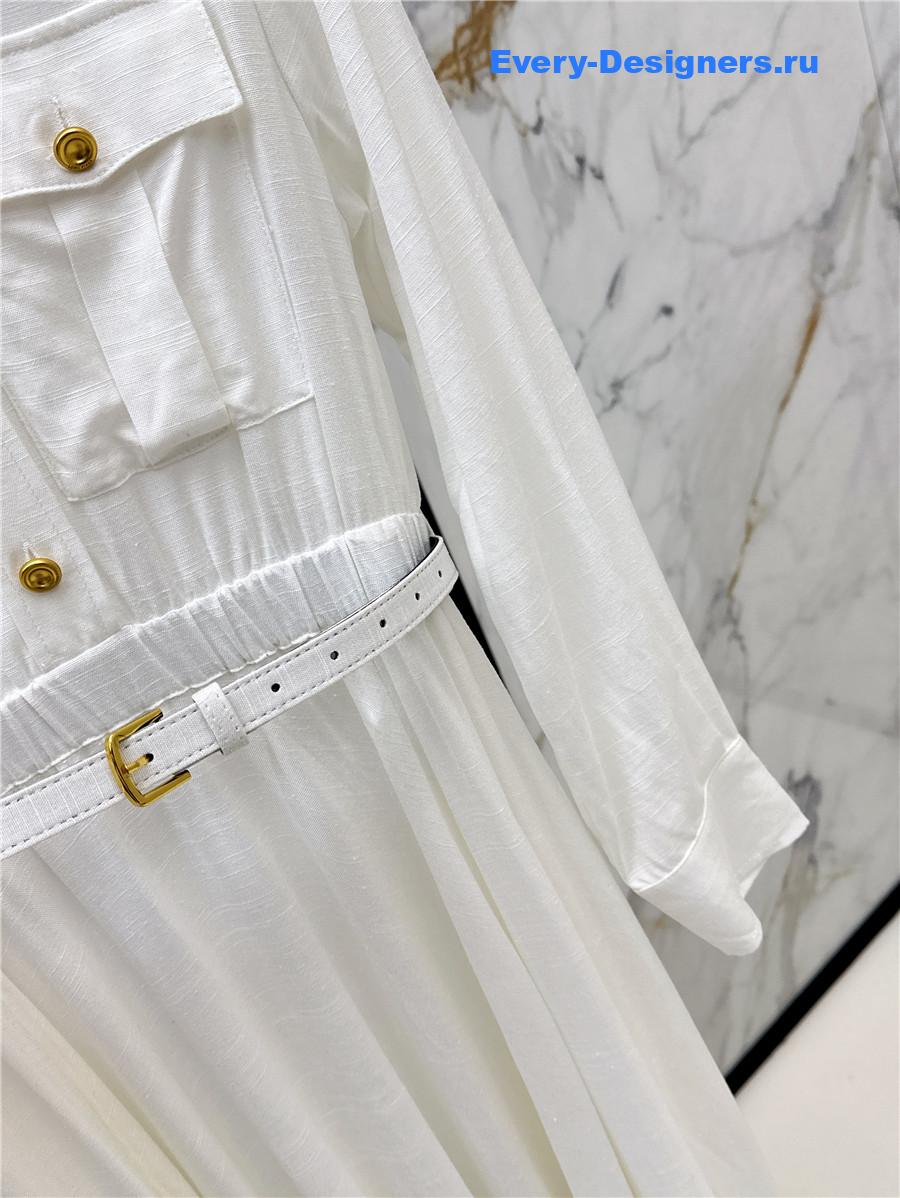 L0r0 P1ana white shirt dress