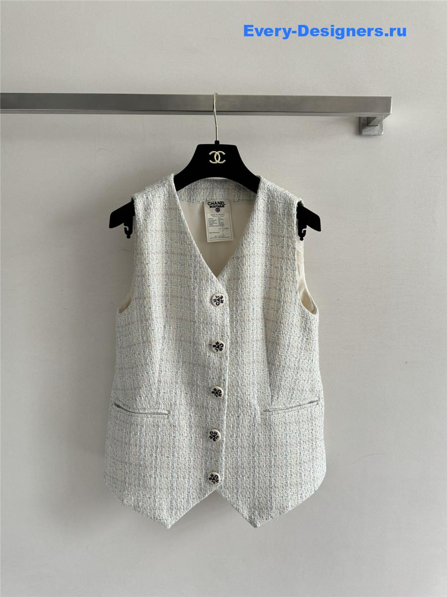 Ch**el button front blazer vest