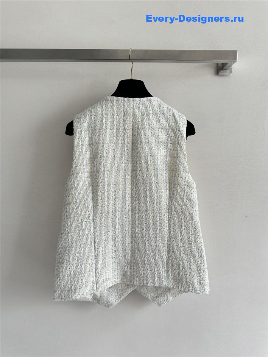 Ch**el button front blazer vest