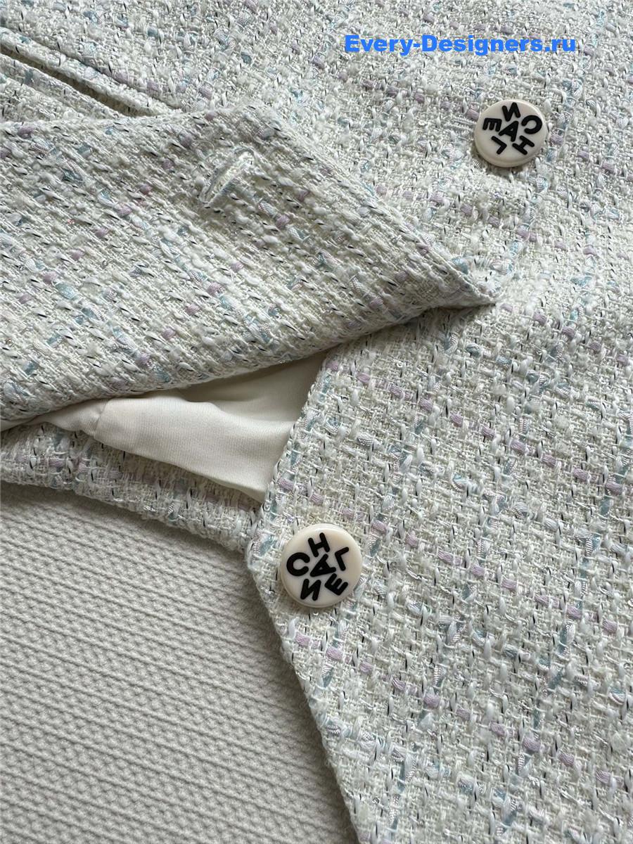 Ch**el button front blazer vest