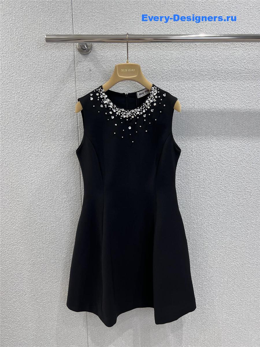 Miu Miu Black Beaded Dress