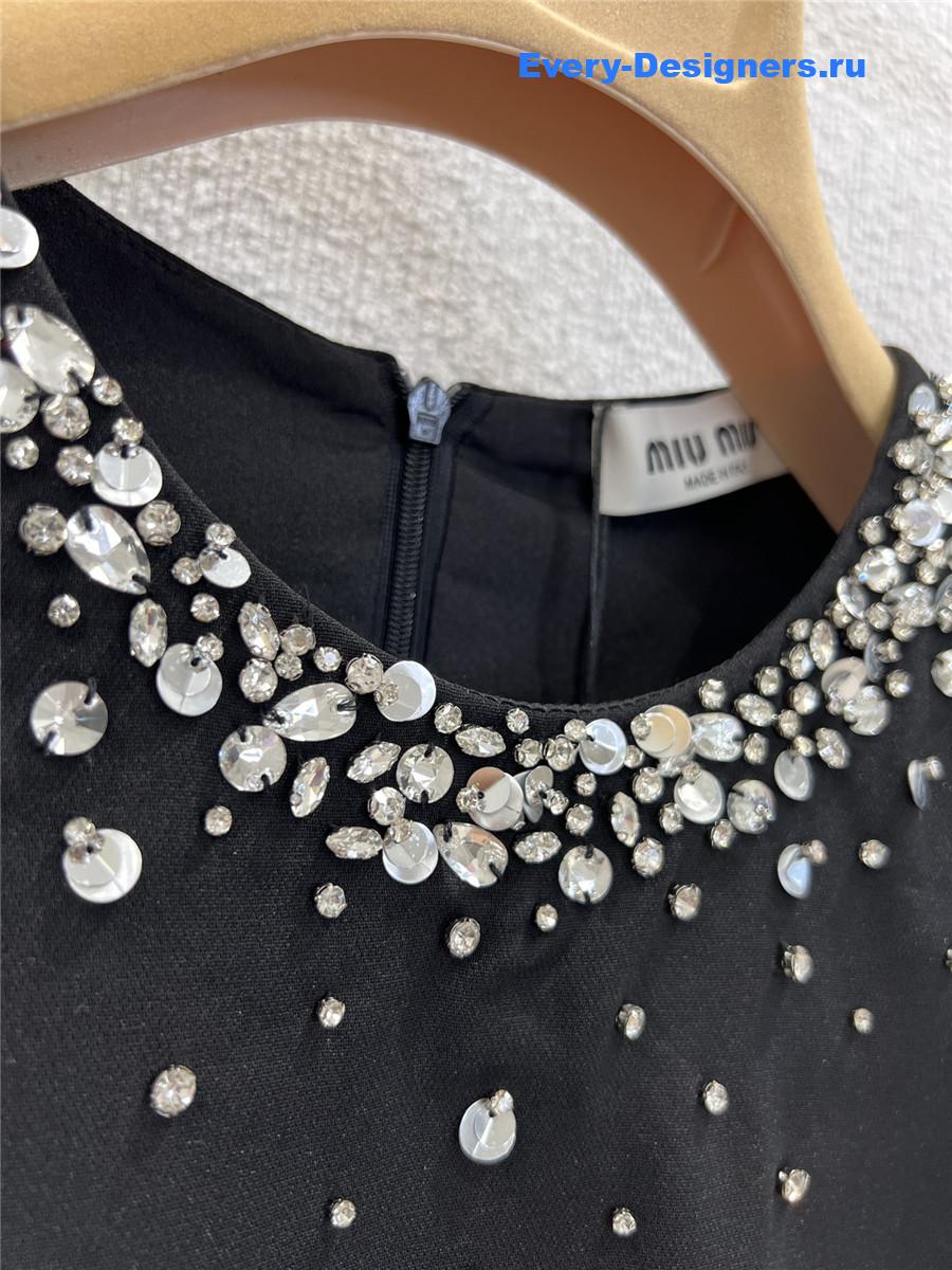Miu Miu Black Beaded Dress
