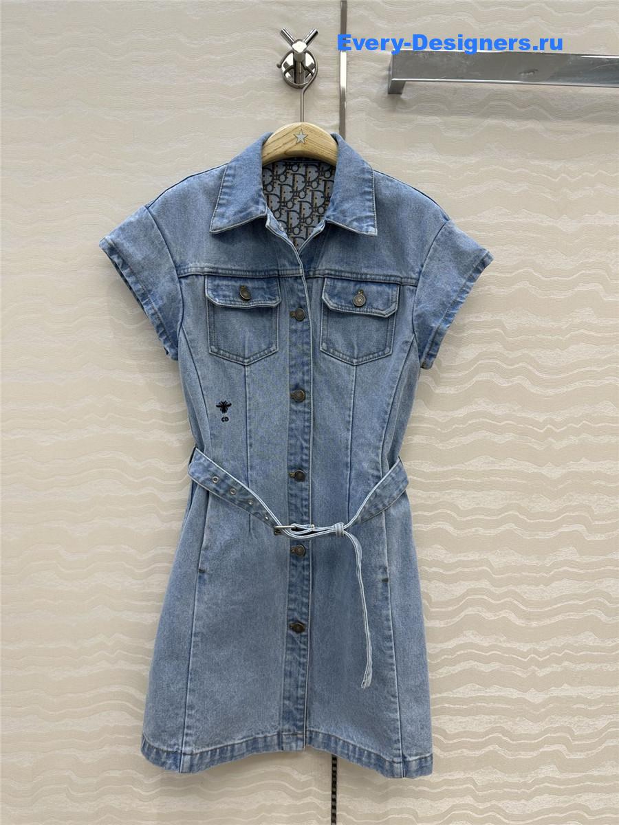 D10r washed denim dress