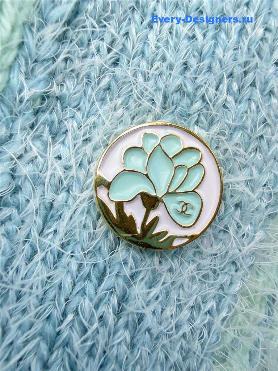 Ch**el colorful feather cardigan