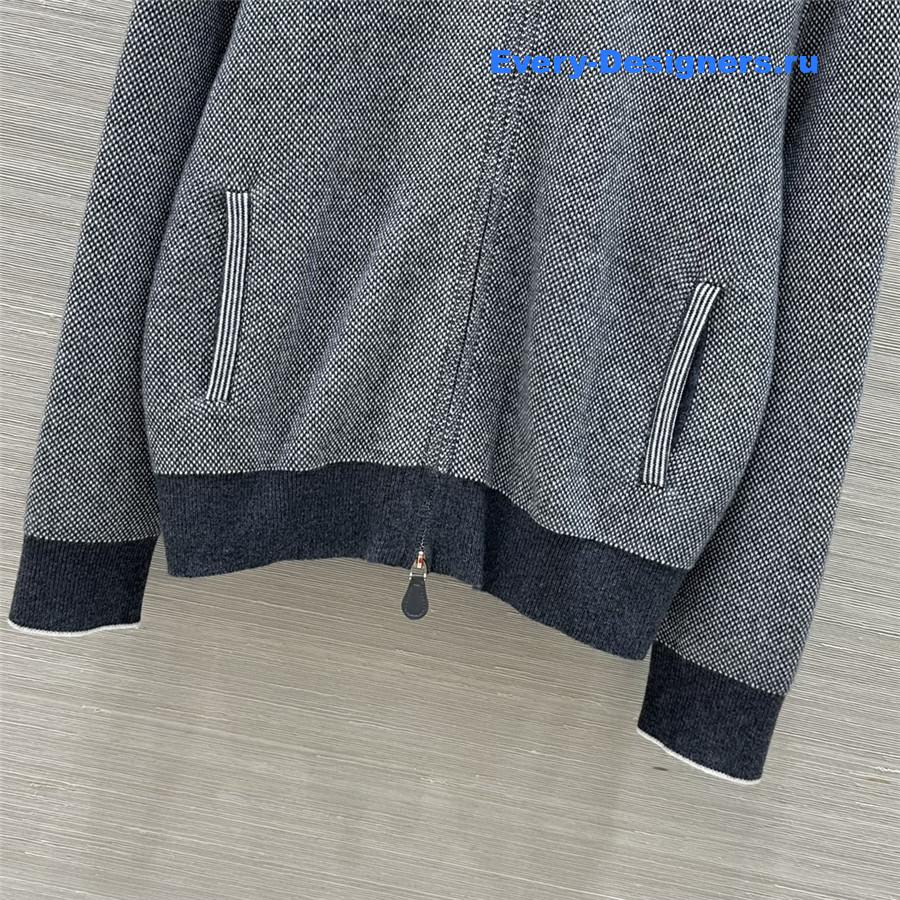 L0r0 P1ana grey cashmere hooded suit