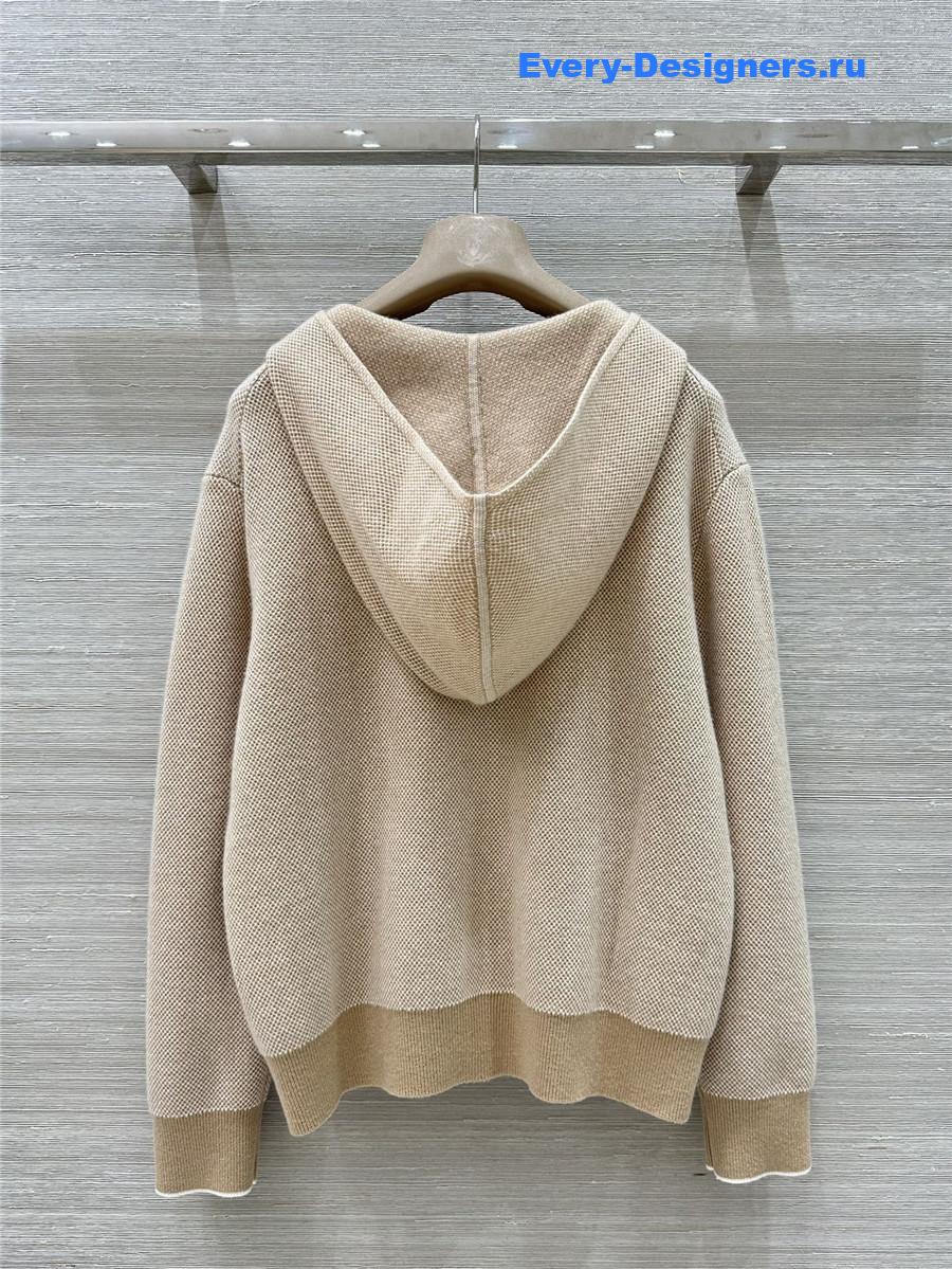 L0r0 P1ana beige cashmere hooded suit