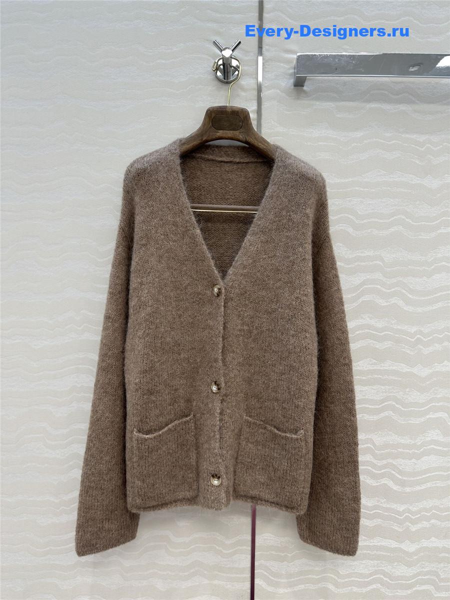 L0r0 P1ana camel cashmere cardigan jacket