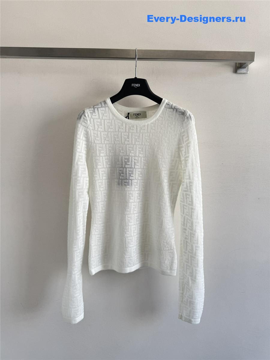 F**di ff white sweater