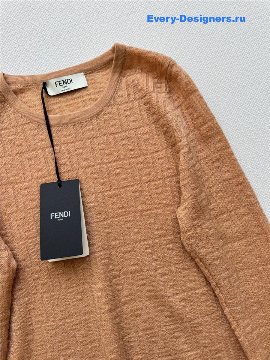 F**di ff orange sweater