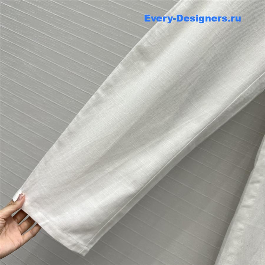 L0r0 P1ana white cotton-linen trousers