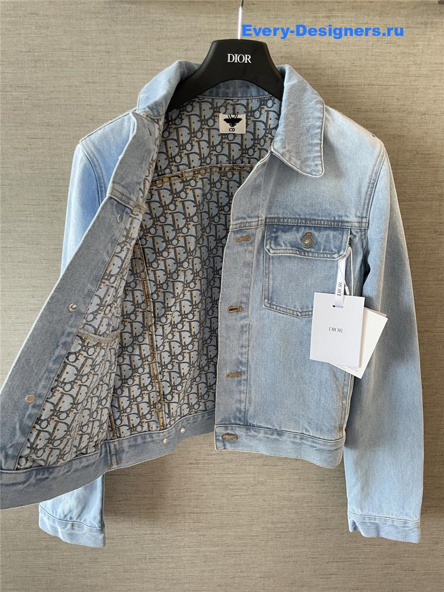 D10r D10riviera light blue stonewashed denim jacket