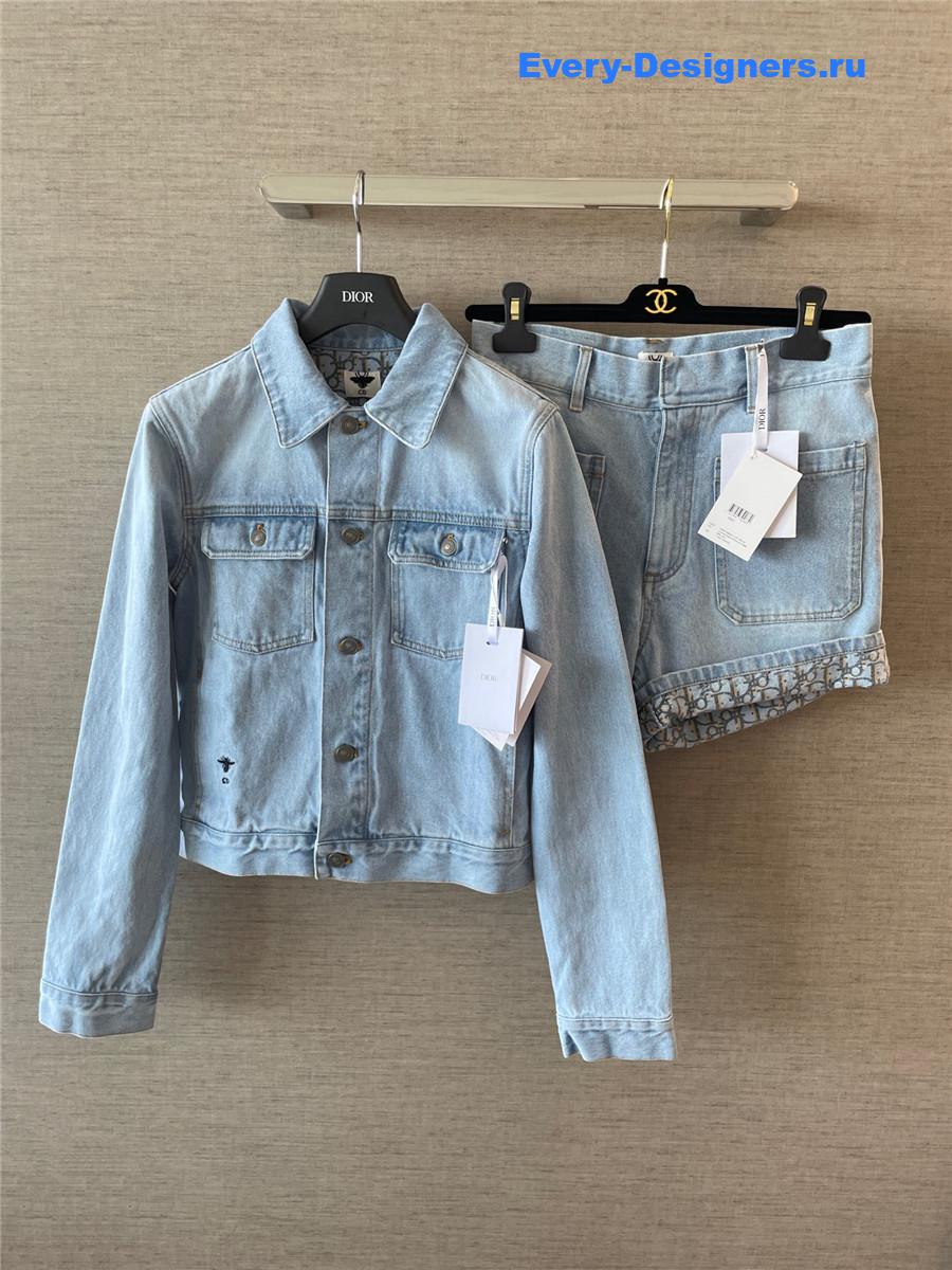 D10r D10riviera light blue stonewashed denim jacket