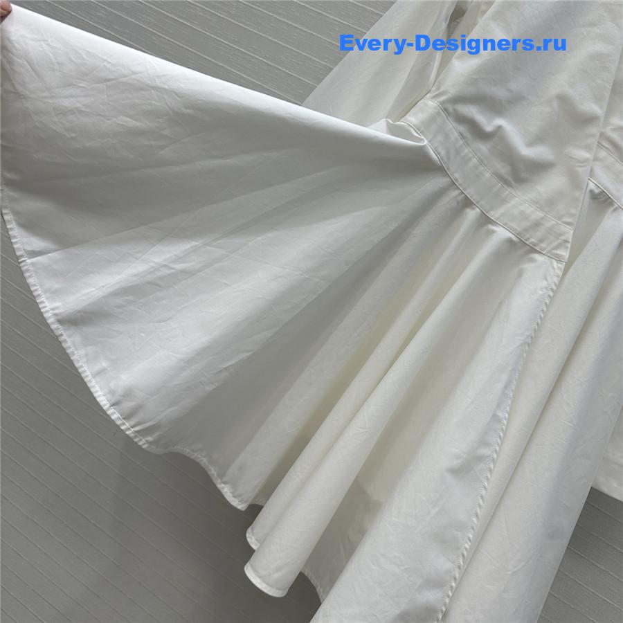 Alaïa White Asymmetric Mini Dress