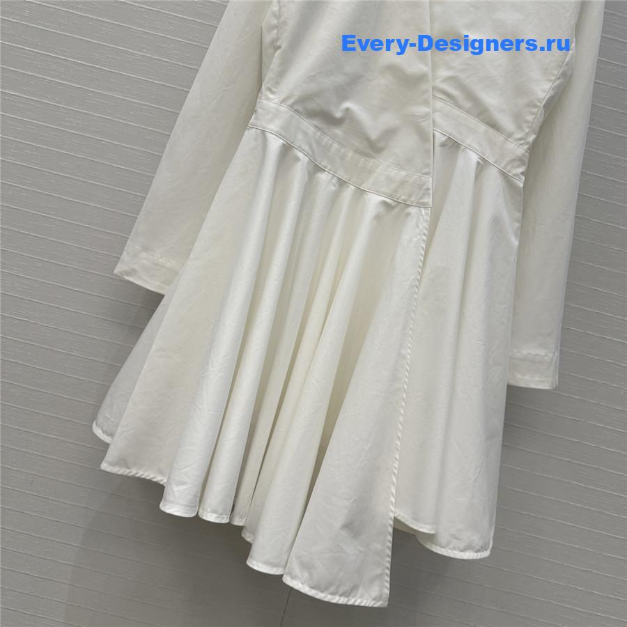 Alaïa White Asymmetric Mini Dress