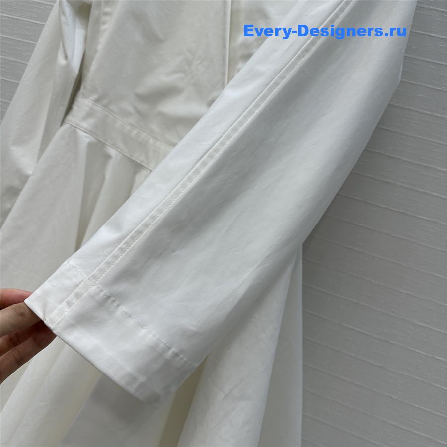 Alaïa White Asymmetric Mini Dress