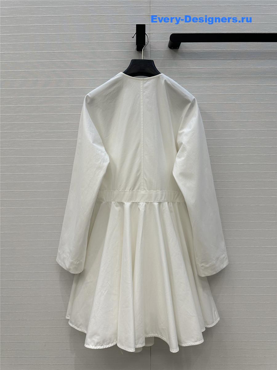 Alaïa White Asymmetric Mini Dress