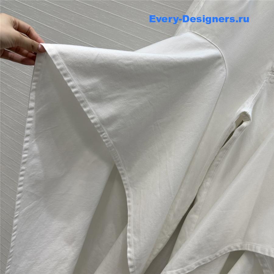 ALAIA Ruffle Slit Jeans