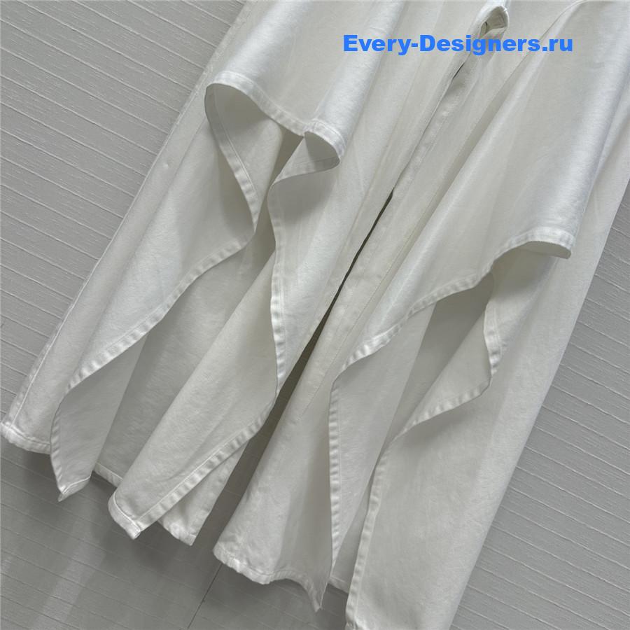 ALAIA Ruffle Slit Jeans