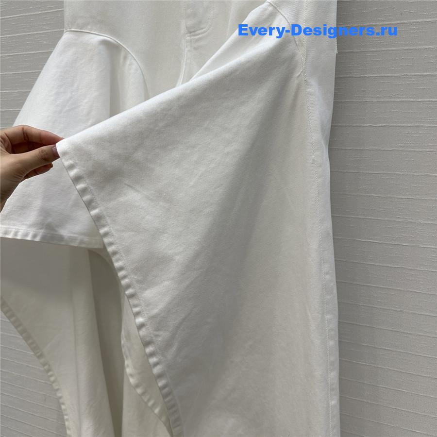 ALAIA Ruffle Slit Jeans