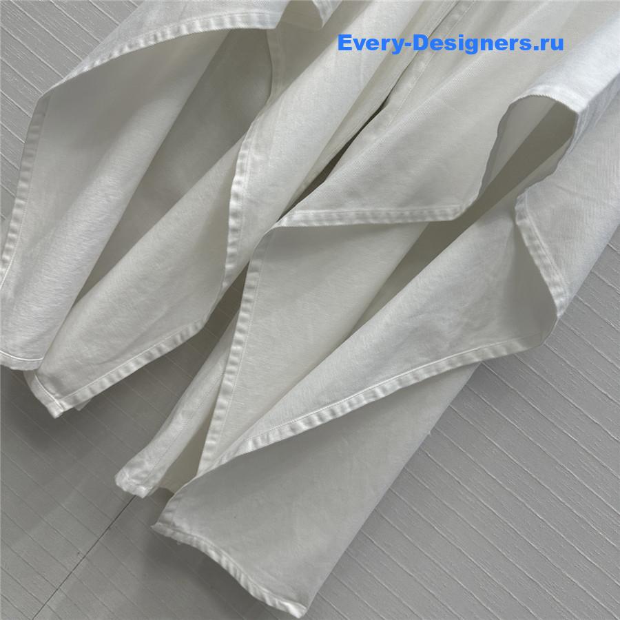 ALAIA Ruffle Slit Jeans